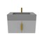 Castello Usa Nile 30-inch Gray Vanity Set with Gray Top and Gold Handles CB-MC-30G-GLD-2053-GR - alternate 4